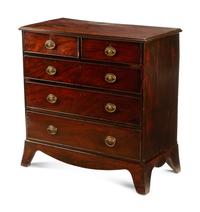 A George III Style Mahogany Chest of Drawers — 19TH CENTURY