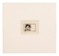[CHILDREN'S BOOKS - STRUWWELPETER]. BASKIN, Leonard (1922-2000), illustrator. An original signed linocut by Baskin for Struwwelpeter .