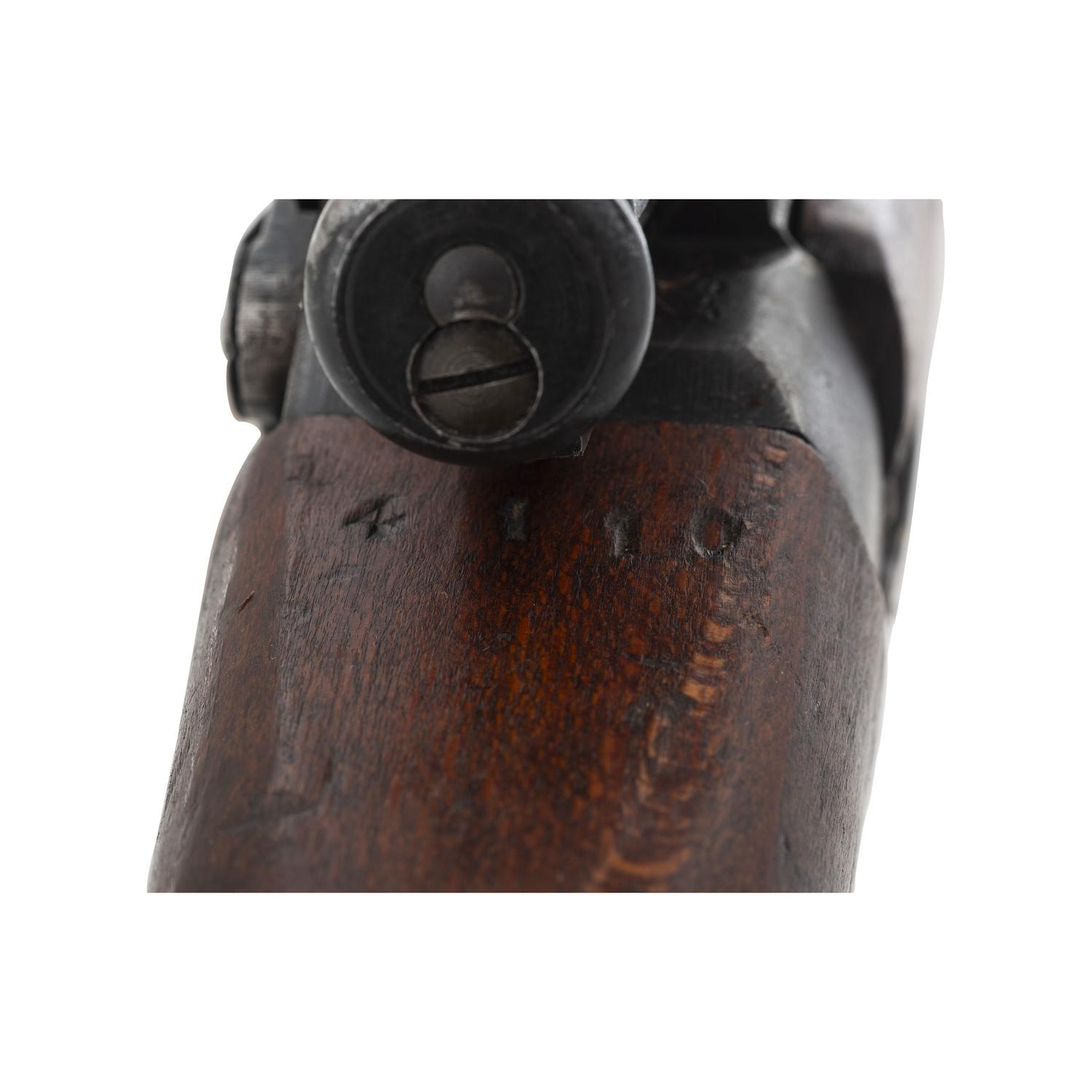 ** WWII-era Enfield R.O.F.M. No.4 Mk.1 Rifle in Sniper Configuration with Accessories and Scope