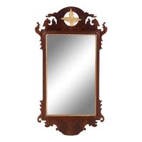 A Chippendale Parcel-Gilt Mahogany Mirror