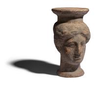 An Etruscan Terracotta Votive Head