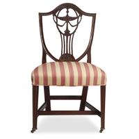 Federal carved mahogany shield-back side chair Attributed to John Carlisle (active 1789?-1803), Providence, RI, circa
