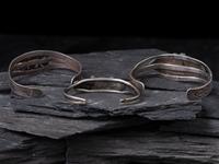 Navajo Silver and Turquoise Cuff Bracelets