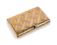 A Fabergé Yellow and Rose Gold Cigarette Case