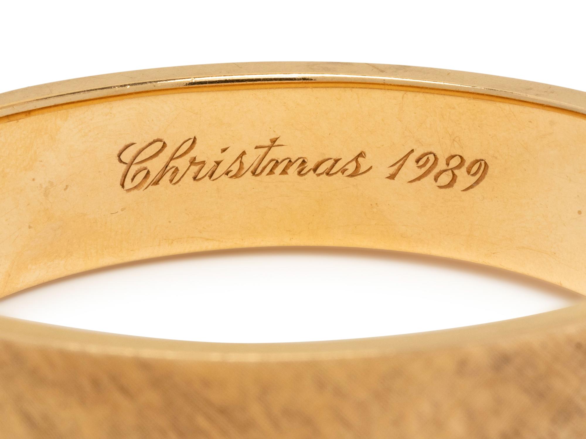 YELLOW GOLD BANGLE BRACELET