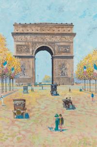 John Morris, (American, 20th century), Arc de triomphe, 1912