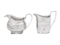 Two English Silver Creamers
