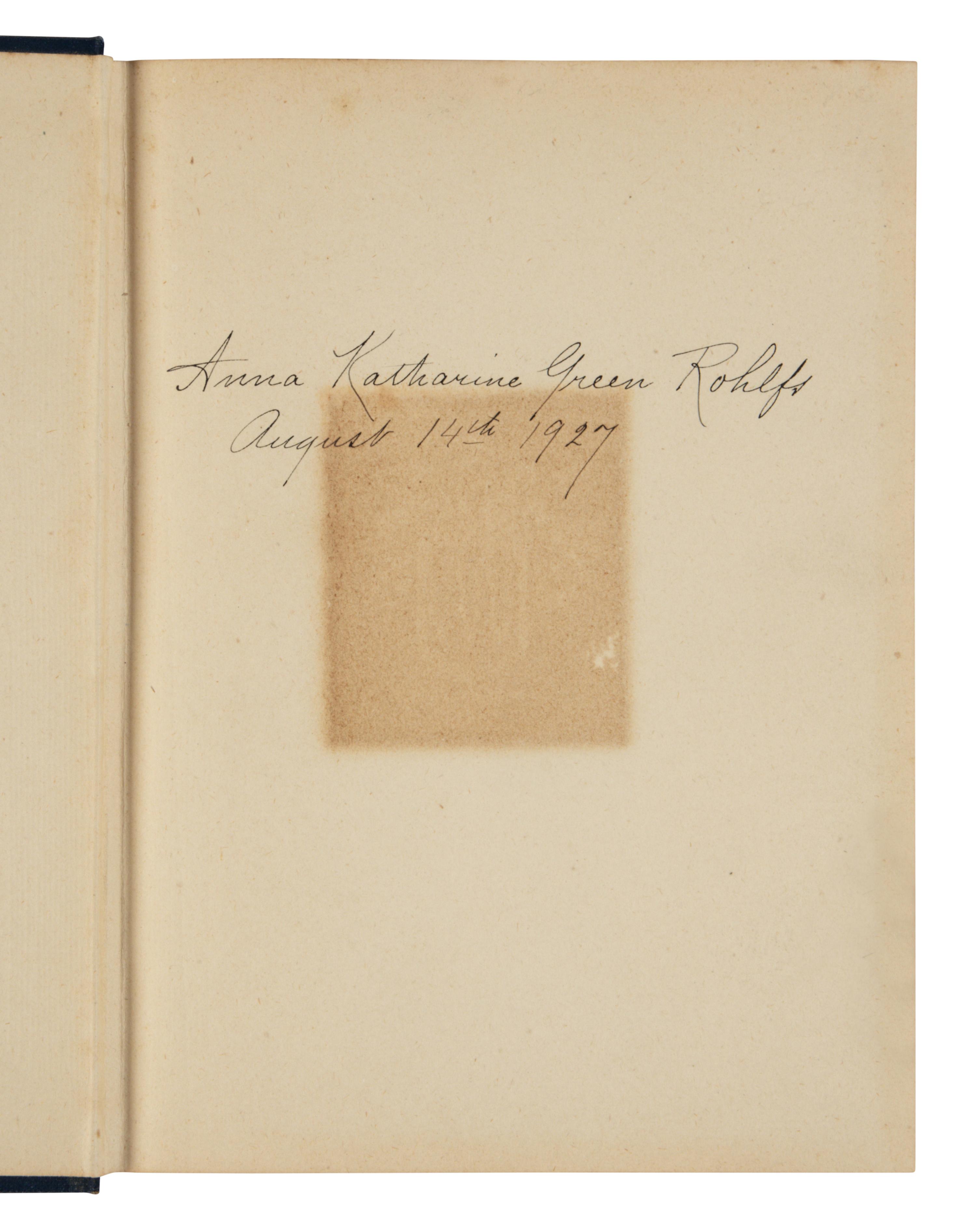 GREEN, Anna Katharine (1846-1935). A group of 17 works, many FIRST EDITIONS, comprising: