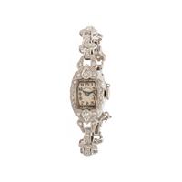 Hamilton, Art Deco, Platinum and Diamond Watch