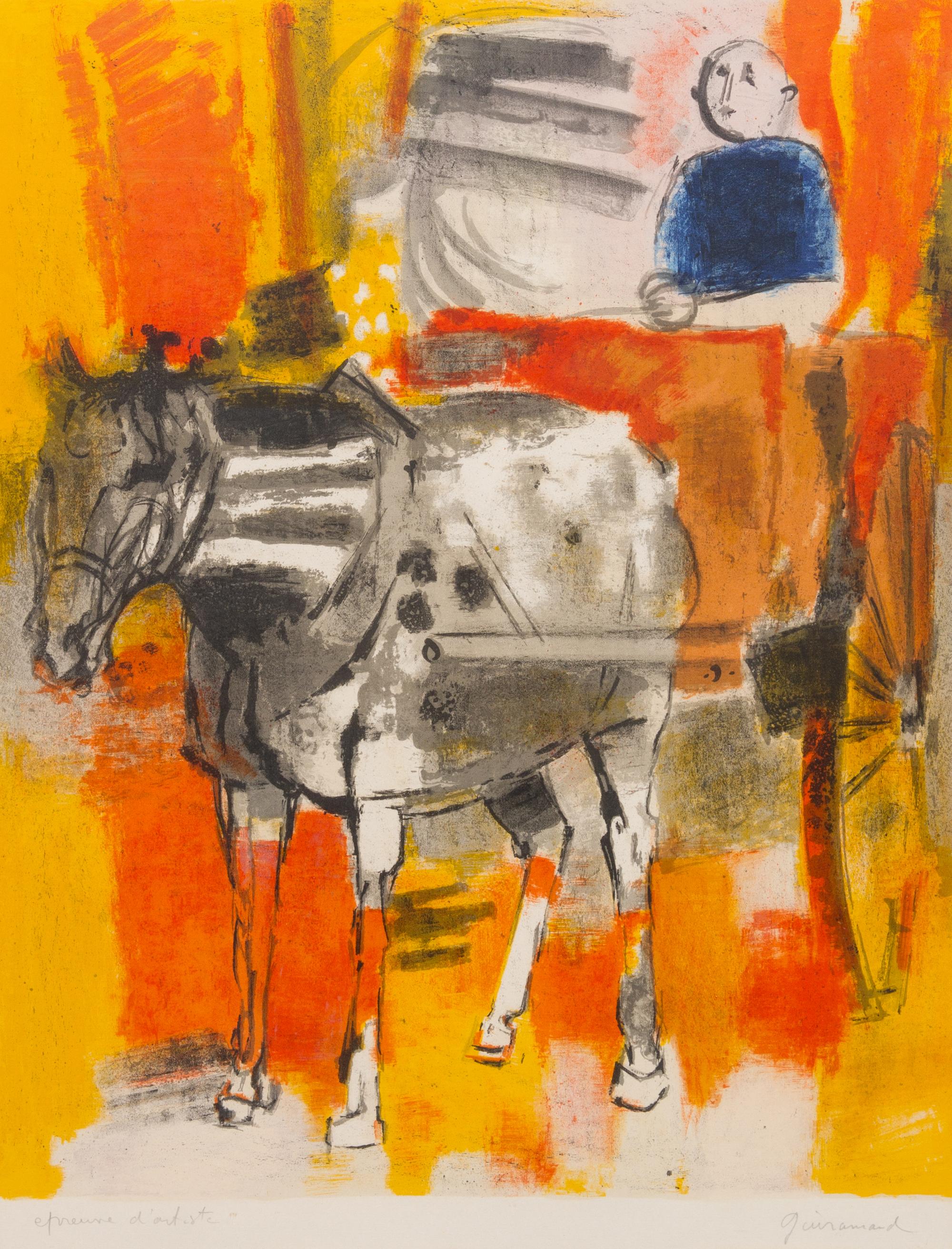 Paul Guiramand, (French, 1926-2008), Horse and Carriage