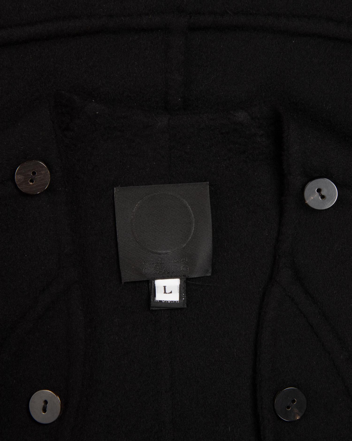 Ralph Rucci Cashmere Coat with Button Details