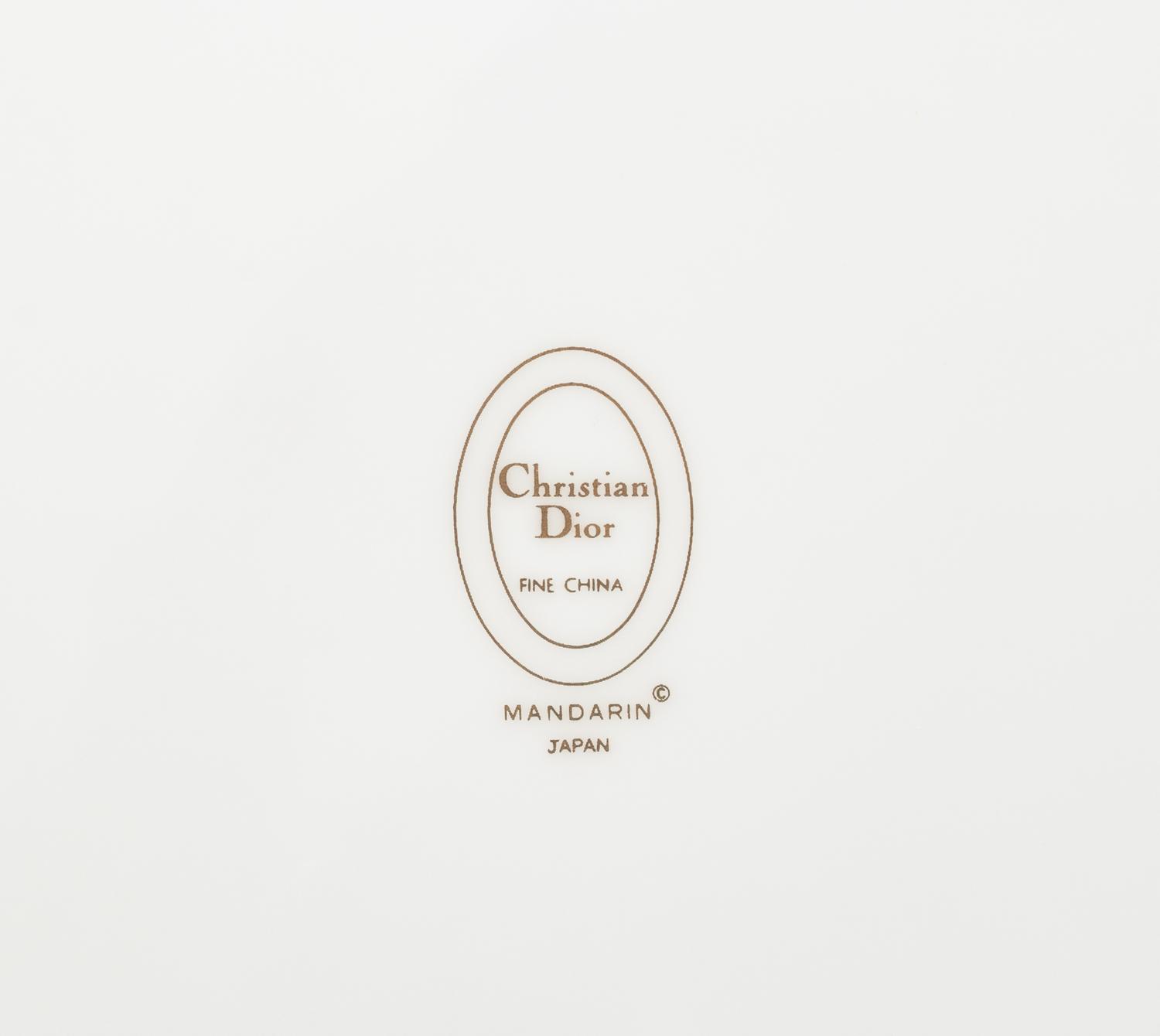 A Christian Dior Porcelain Dinner Service
