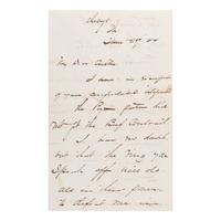 [Custer, George Armstrong, Gen. (1839-1876)]. A pair of letters from Generals Sheridan and Sherman to Custer, regarding his attempt to secure a transfer to West Point, comprising:
