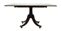 A George III Mahogany Tilt-Top Breakfast Table, Height 28 x width 45 x depth 58 1/2 inches.