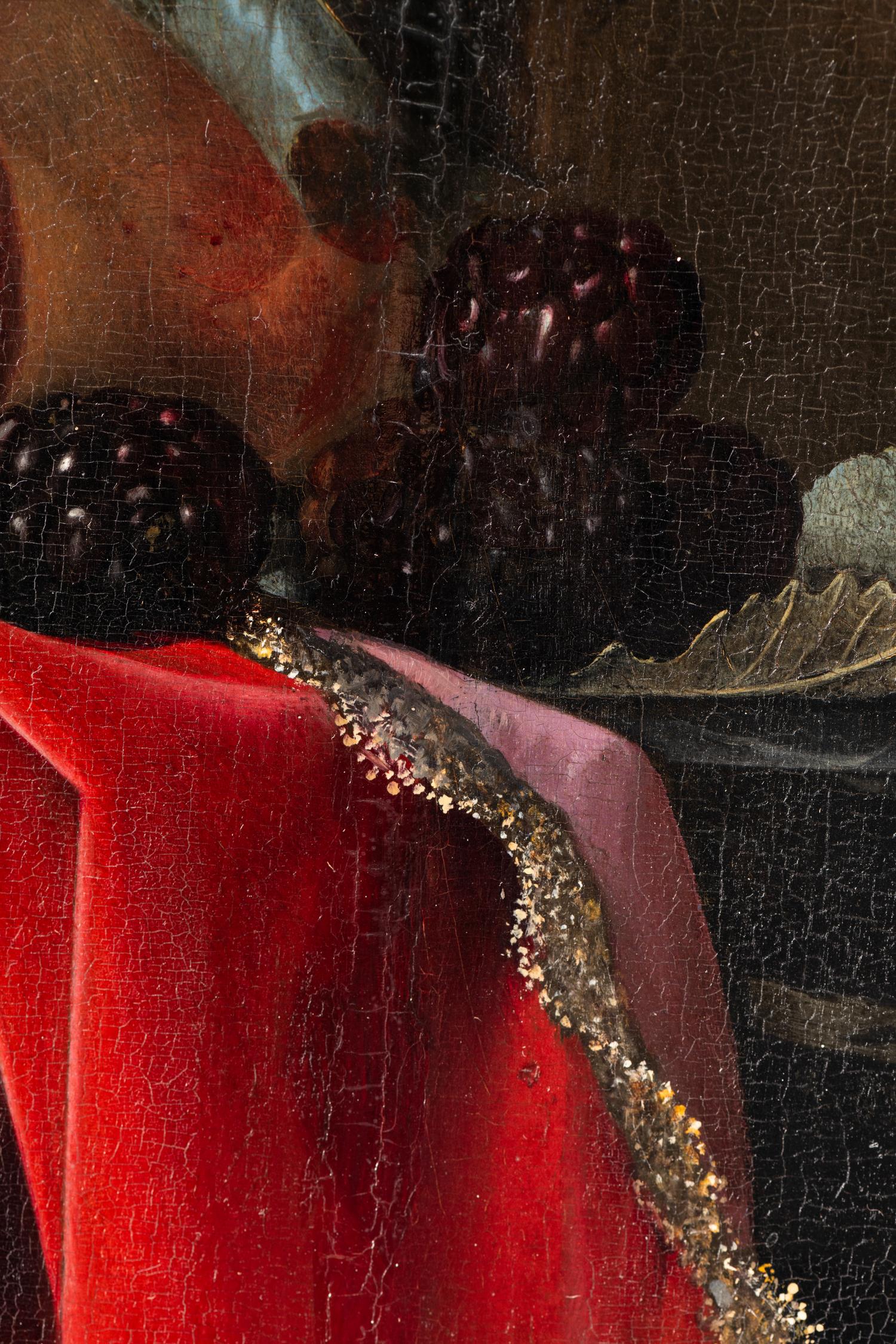 Still Life with Peaches and a Perroquet , 1651