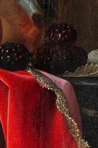 Still Life with Peaches and a Perroquet , 1651
