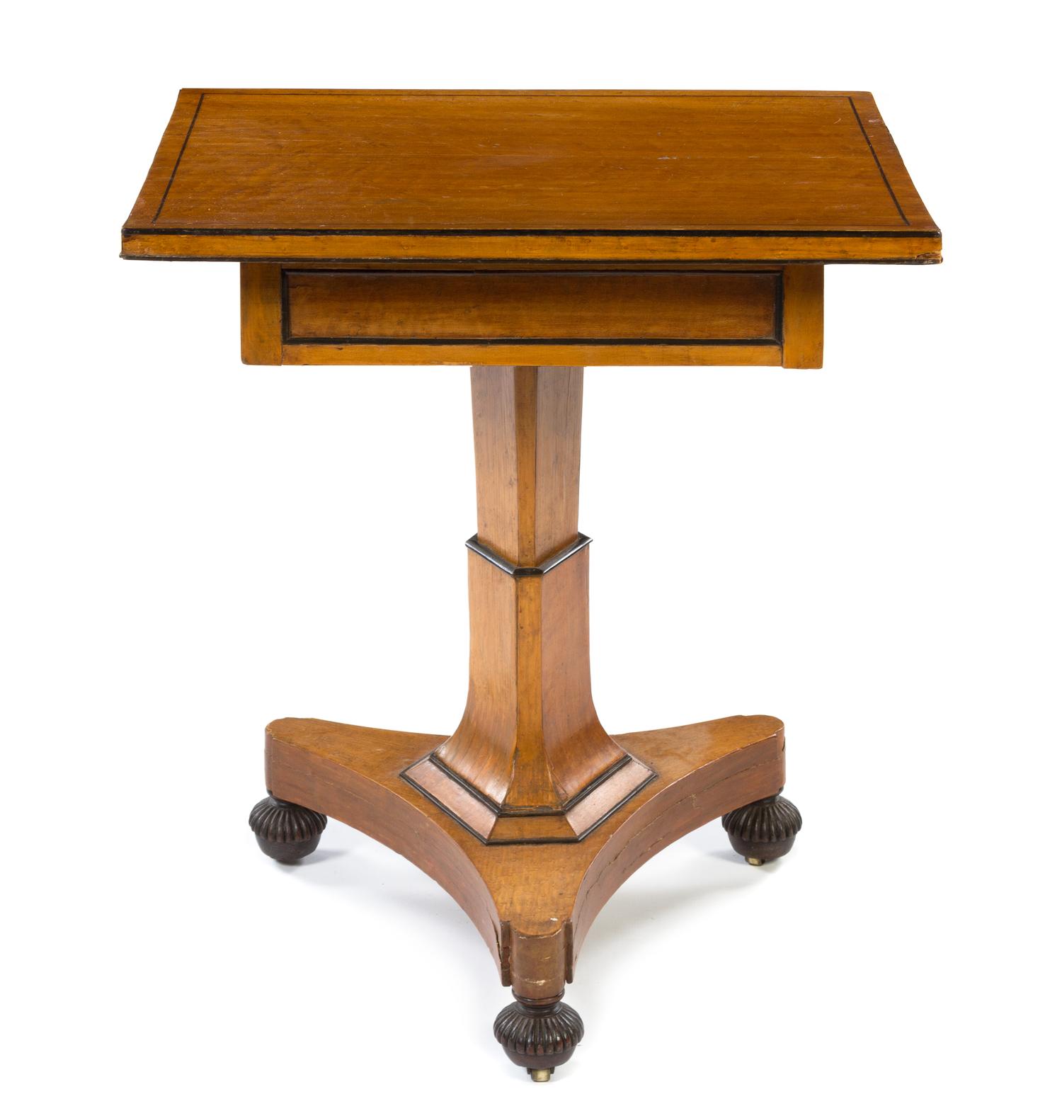 A Biedermeier Occasional Table Height 29 x width 25 3/4 x depth 21 1/2 inches. — 19TH/20TH CENTURY