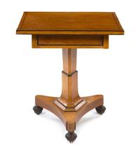 A Biedermeier Occasional Table Height 29 x width 25 3/4 x depth 21 1/2 inches. — 19TH/20TH CENTURY