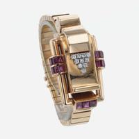 Oscar Heyman & Brothers Retro Ruby and Diamond Watch Swiss