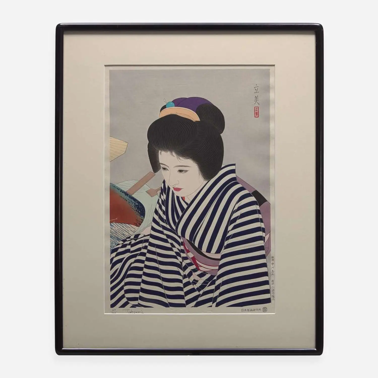 Tatsumi Shimura 志村立美浮世绘一组四幅(Japanese b.1907-d.1980