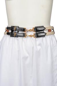 Hermès Collection: Silk Print Blouse, One Skirt, One Culotte, One Belt, 1970-80s