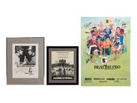A Group of Rare Vintage Chicago Channel 5 Signed Autograph Promotional Posters Including Many Chicago Sports Legends,