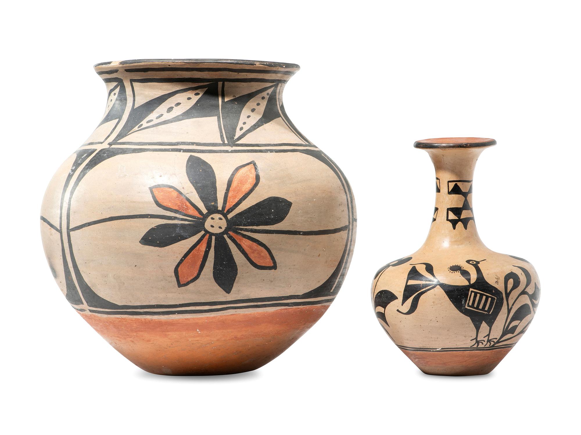 Kewa Pottery Vase and Jar