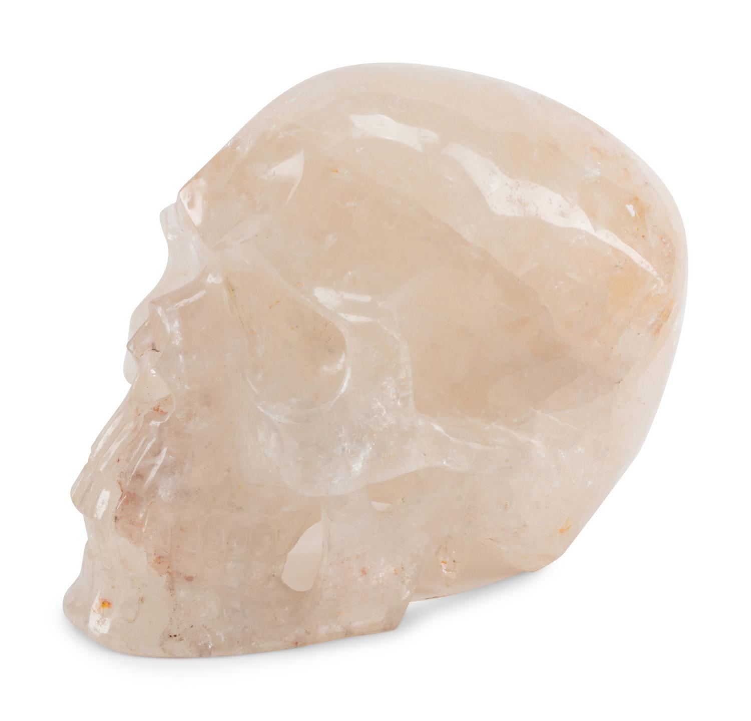 A Large Rock Crystal Skull