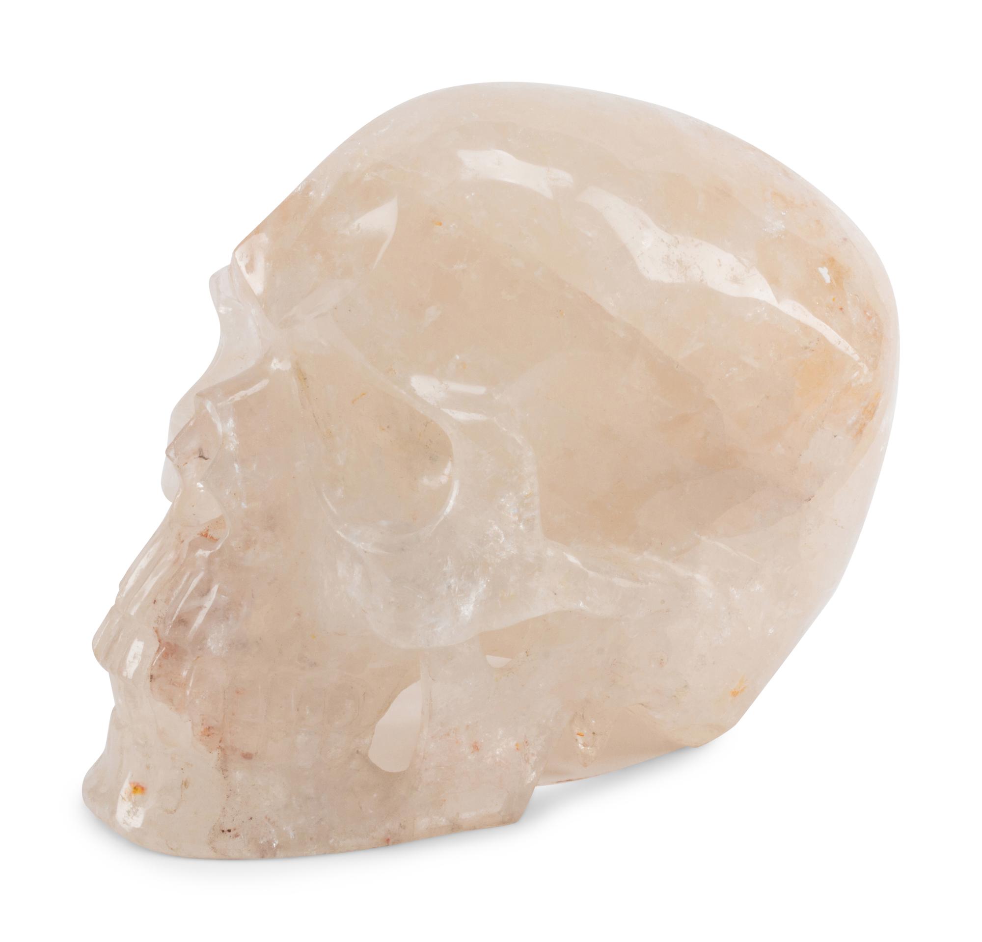 A Large Rock Crystal Skull