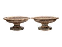 A Pair of Italian Alabaster Tazze