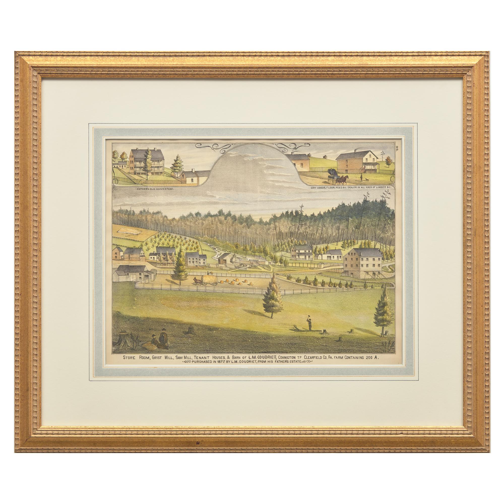 [Philadelphia] Group of 8 views and scenes of Philadelphia and Pennsylvania