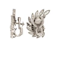 Diamond and Platinum Drop Earrings