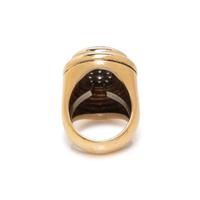 DAVID WEBB, YELLOW GOLD AND DIAMOND RING