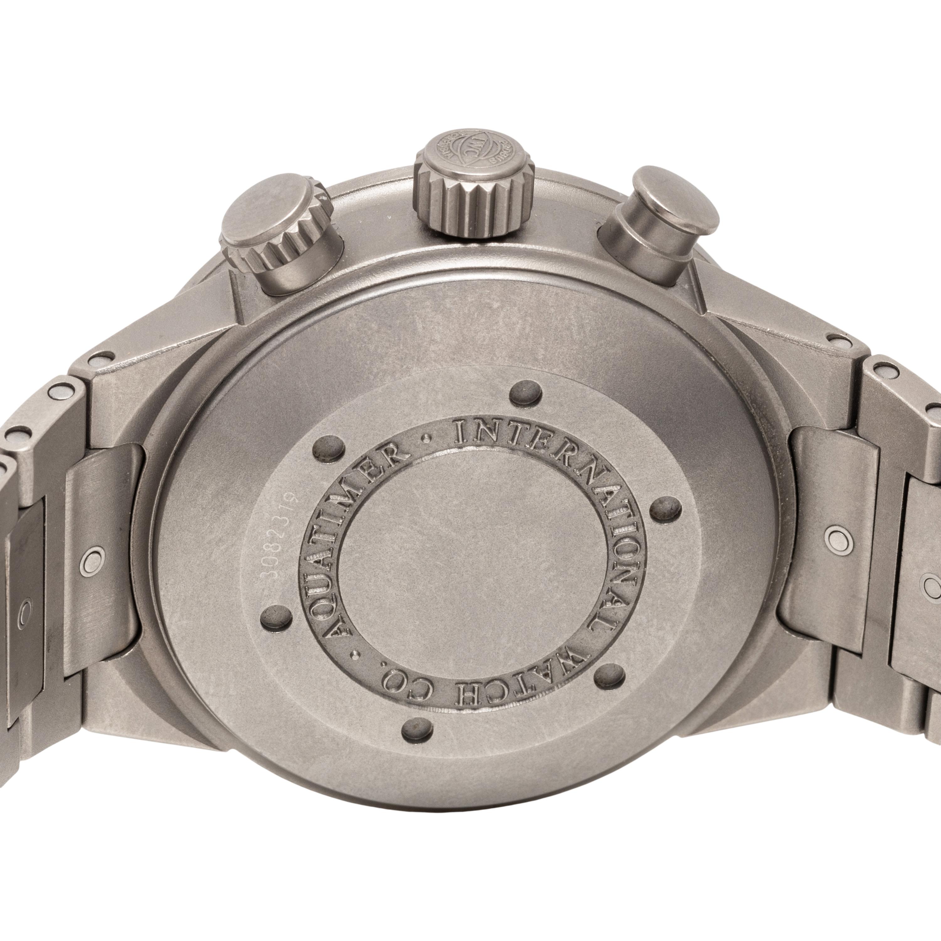 IWC, TITANIUM 'AQUATIMER' CHRONOGRAPH DATE WATCH