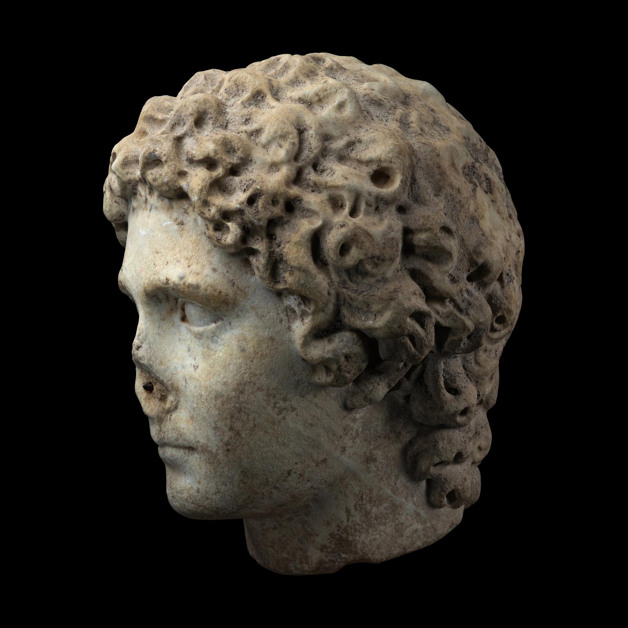 A Roman Marble Head of a Youth