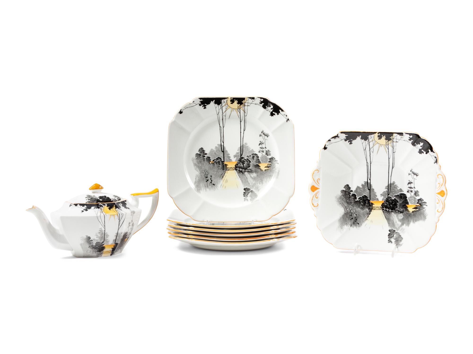 A Shelley Porcelain Dessert Service