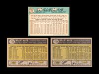 A Group of Three 1960s Topps Willie Mays Baseball Cards,
