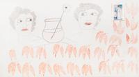 Lee Godie, (American, 1908-1994), Figures, 1985
