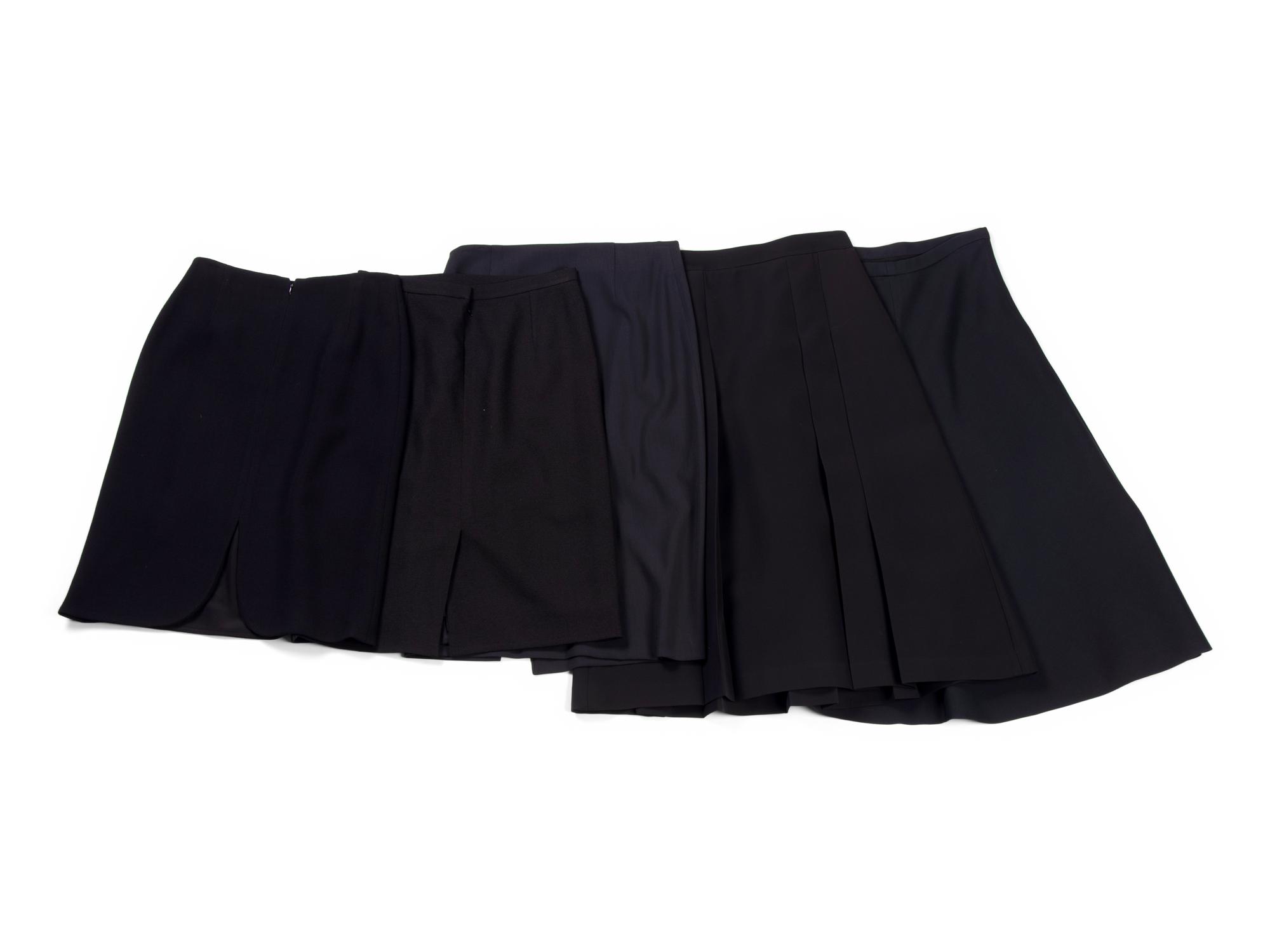 Five Designer Skirts: Two Christian Dior, One Gucci, One Brunello Cucinelli, One Oscar de la Renta