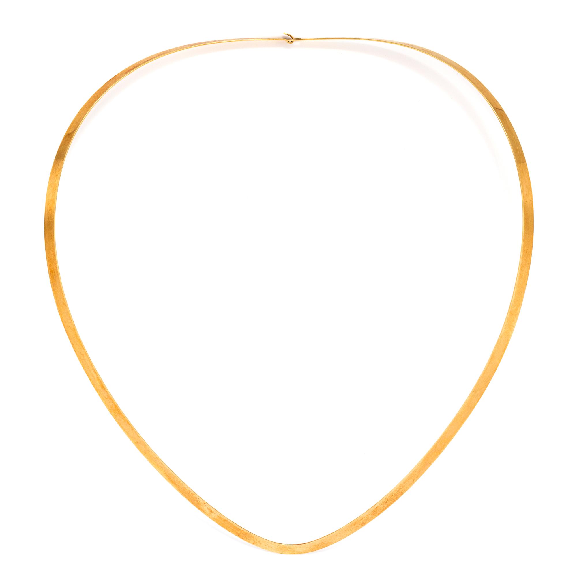 An 18 Karat Yellow Gold Collar Necklace, 8.90 dwts.