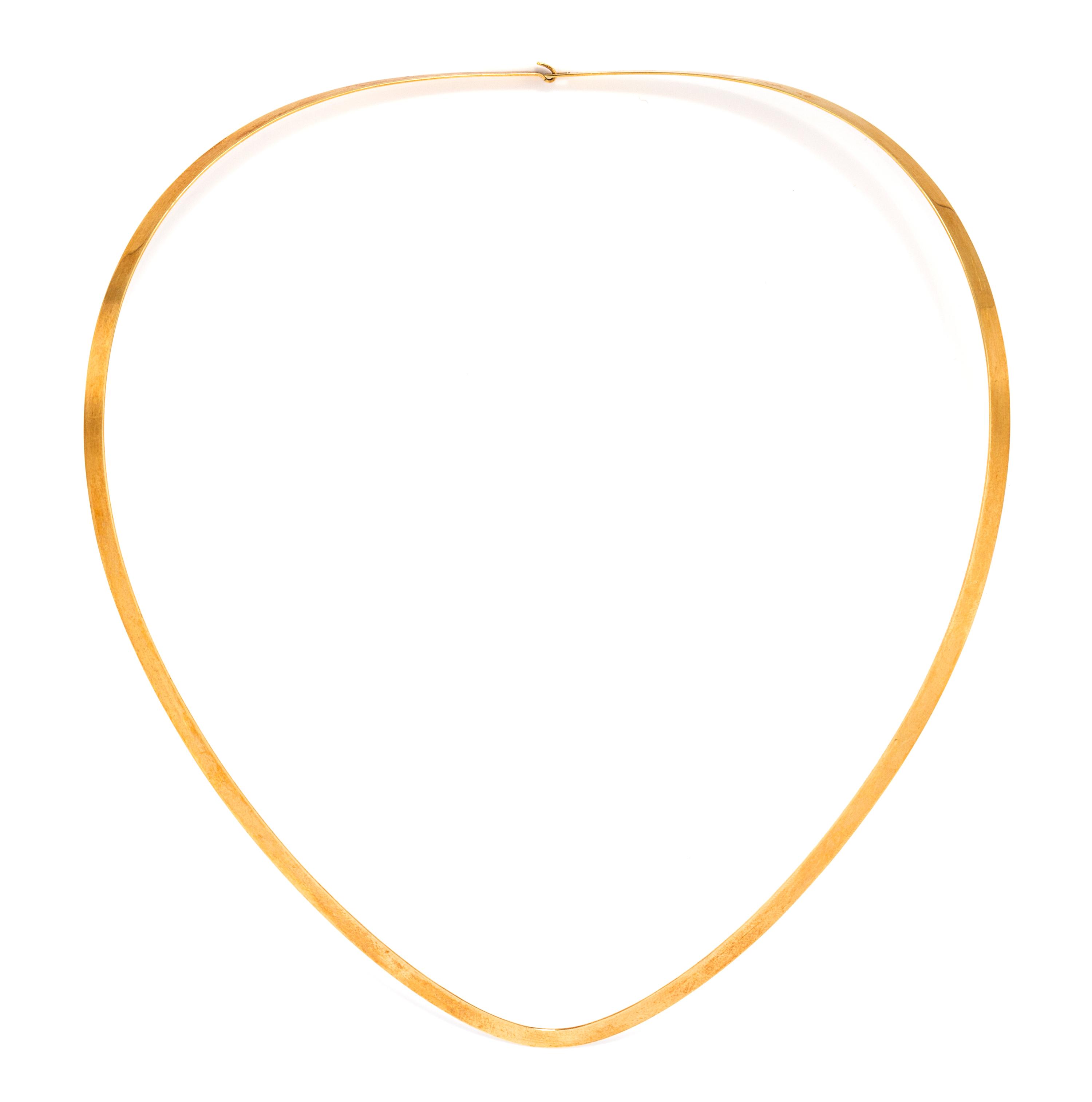An 18 Karat Yellow Gold Collar Necklace, 8.90 dwts.