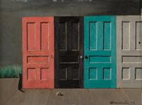 Untitled (Four Doors, Cat)
