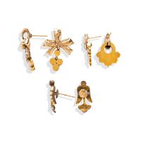 ANTIQUE, THREE PAIRS OF YELLOW GOLD AND SEED PEARL EARRINGS