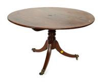 A Regency Style Mahogany Breakfast Table