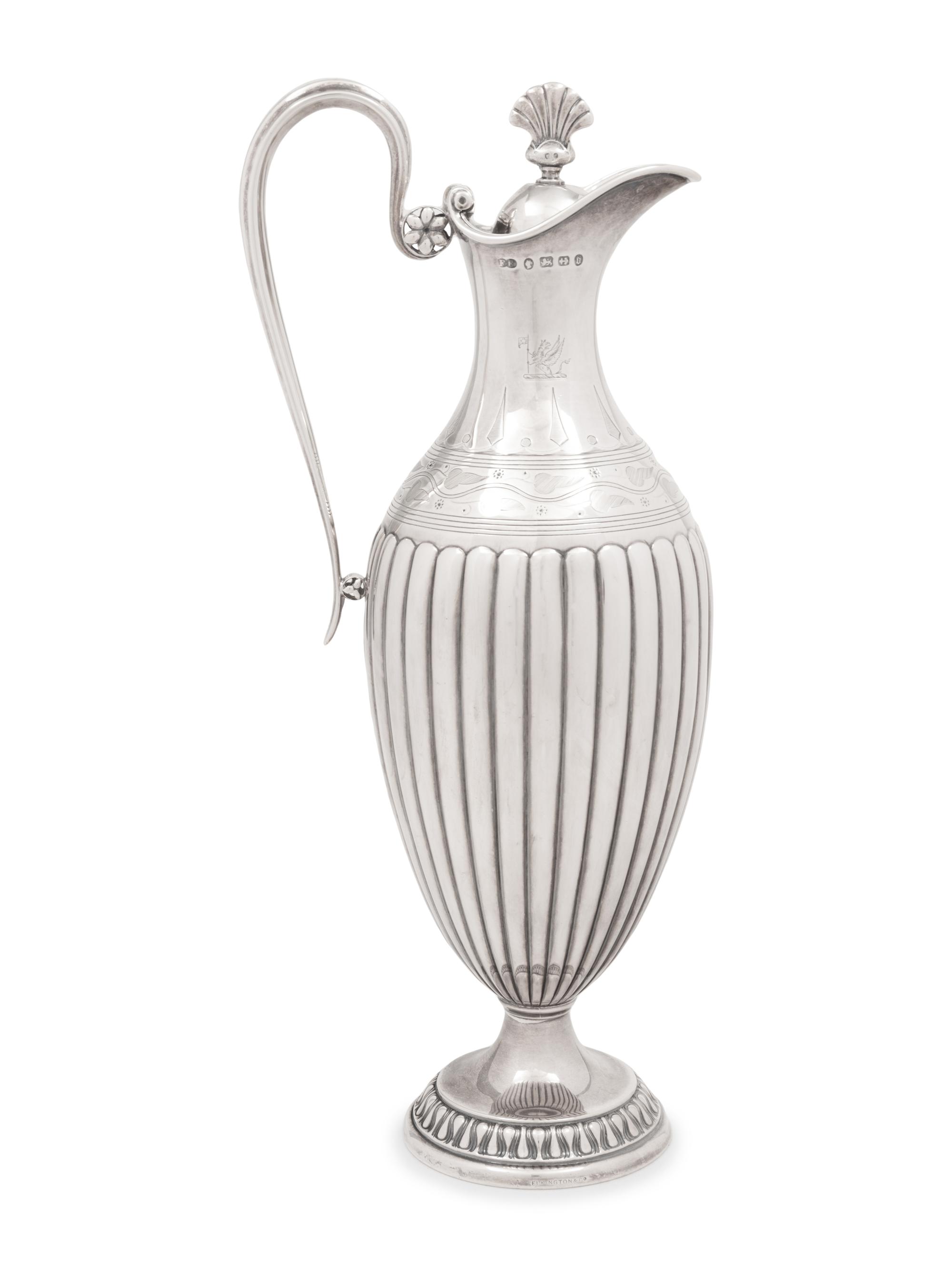 An English Silver Claret Jug