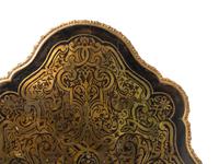 A Napoleon III Gilt Bronze Mounted Boulle Marquetry Center Table