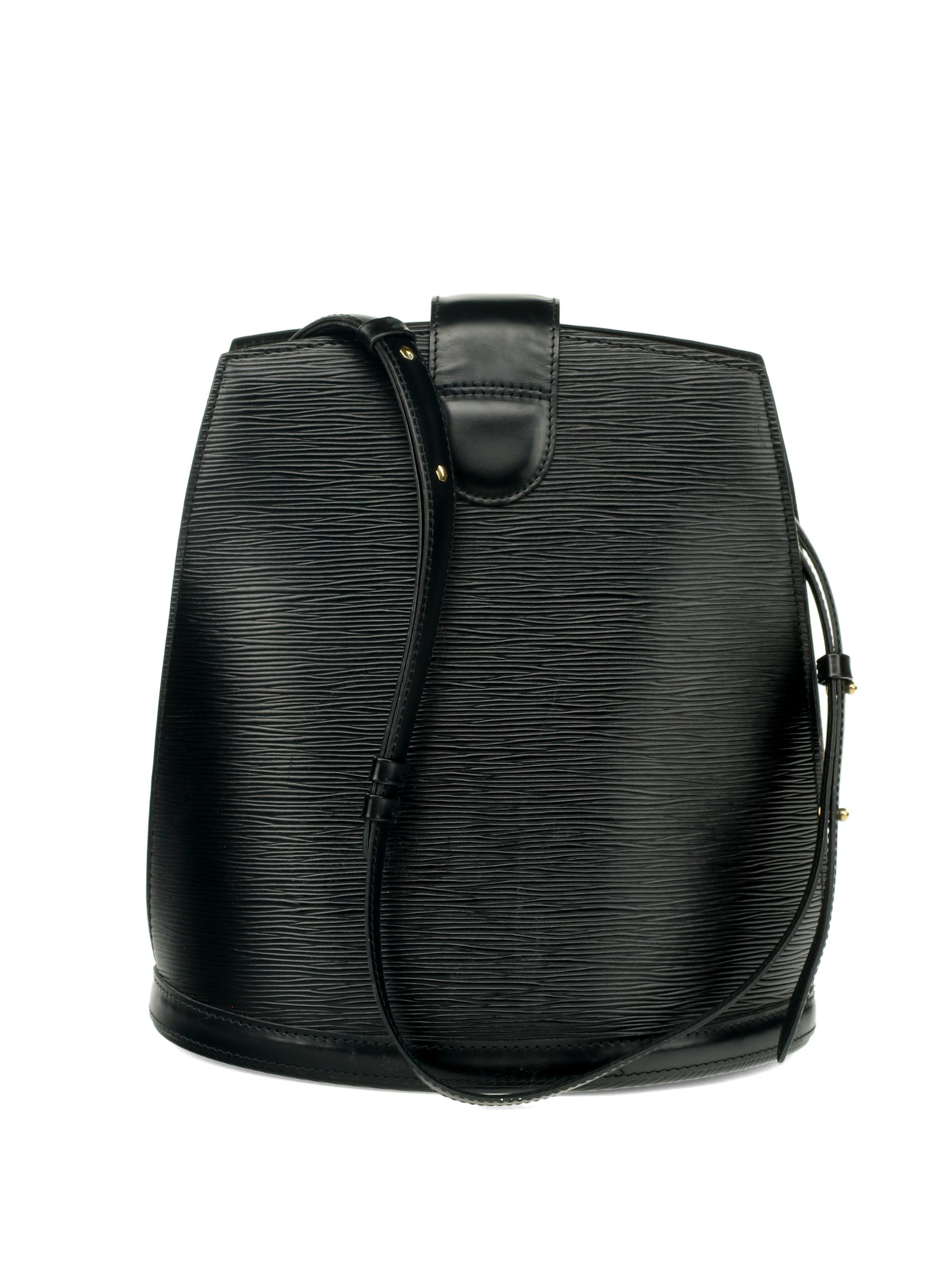 Louis Vuitton Black Epi Leather Cluny Bag