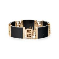 BLACK JADE AND YELLOW GOLD BRACELET