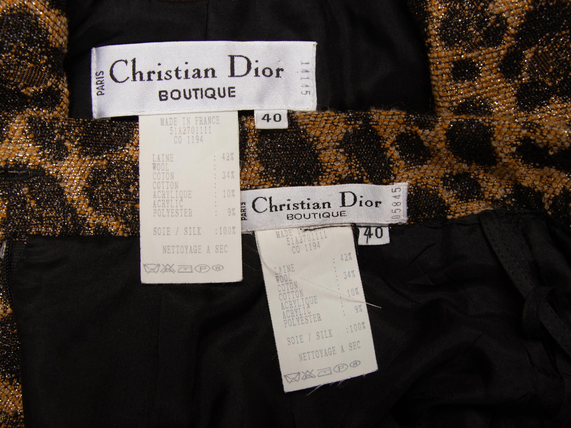 Christian Dior, Leopard-Print Demi-Couture Skirt Suit