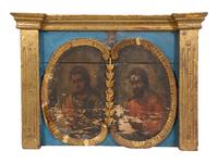 A Continental Double Portrait Panel